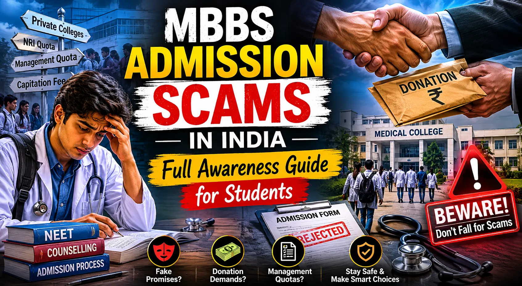 MBBS Admission Scams in India: Full Awareness Guide for Students